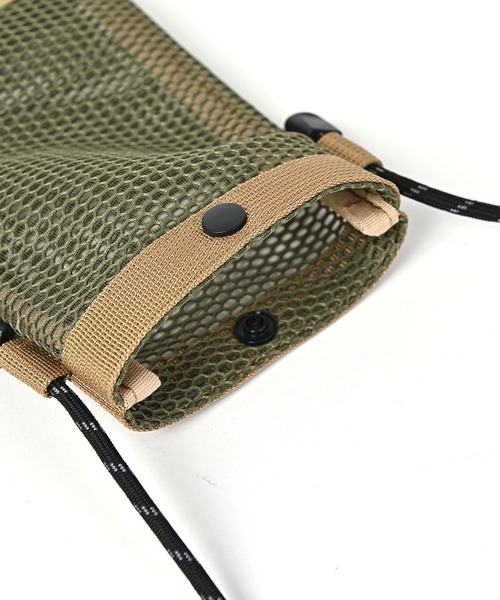 KiU（キウ）の「パラコードメッシュミニサコッシュ（ショルダーバッグ・メンズ・ベージュ/カーキ/ブラック・FREE）」の6枚目の写真