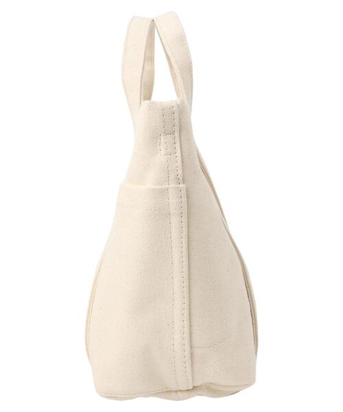 AMERICAN HOLIC(アメリカンホリック)の「撥水加工2WAYマルチポケットキャンバスBAG(エコバッグ/サブバッグ・レディース・アイボリー/ブラック・FREE)」の11枚目の写真