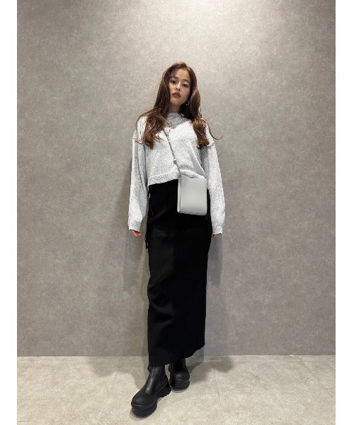 TRUNC（トランクエイティーエイト）の「Glitter Zip Cardigan（カーディガン/ボレロ・レディース・ブラック/グレー/ゴールド・FREE）」の20枚目の写真