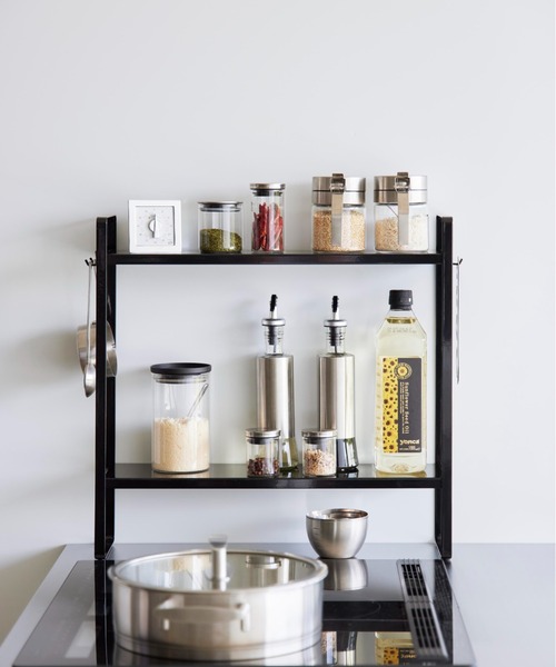 tower タワー(山崎実業) コンロ横ラック2段 Stove side rack