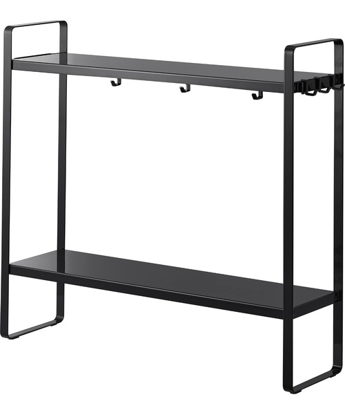 tower（タワー）の「tower(タワー)下が拭けるコンロ横ラック 2段（キッチン収納・レディース・ブラック/ホワイト・ONE SIZE）」の18枚目の写真