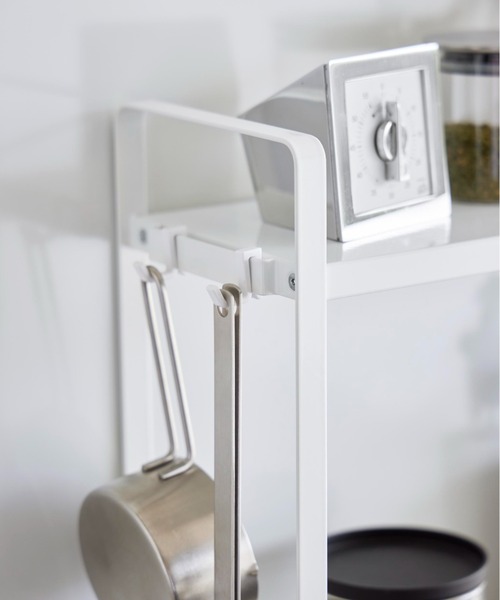 tower（タワー）の「tower(タワー)下が拭けるコンロ横ラック 2段（キッチン収納・レディース・ブラック/ホワイト・ONE SIZE）」の15枚目の写真