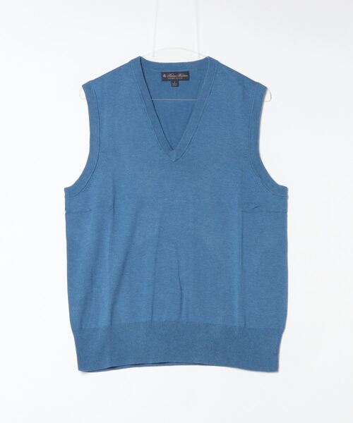 Brooks Brothers スーピマコットンベスト 前開き スーピマコットン Vネック テニスベスト | Brooks Brothers