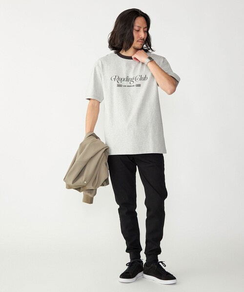 【セール】【SHIPS別注】Champion: ウォッシュ プリント リンガーネック 半袖 Tシャツ（Tシャツ/カットソー）｜Champion（チャンピオン）