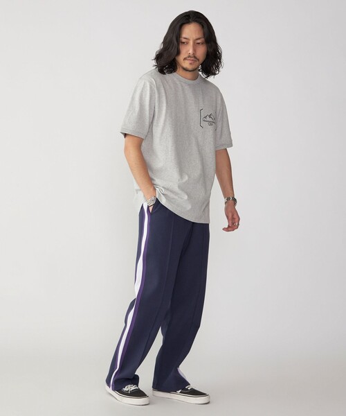 【セール】【SHIPS別注】Champion: ウォッシュ プリント リンガーネック 半袖 Tシャツ（Tシャツ/カットソー）｜Champion（チャンピオン）