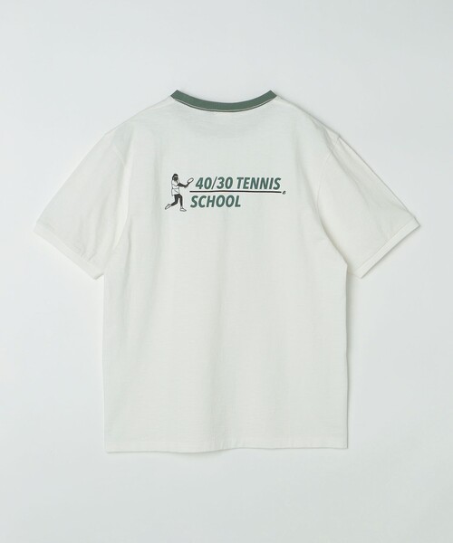 【セール】【SHIPS別注】Champion: ウォッシュ プリント リンガーネック 半袖 Tシャツ（Tシャツ/カットソー）｜Champion（チャンピオン）