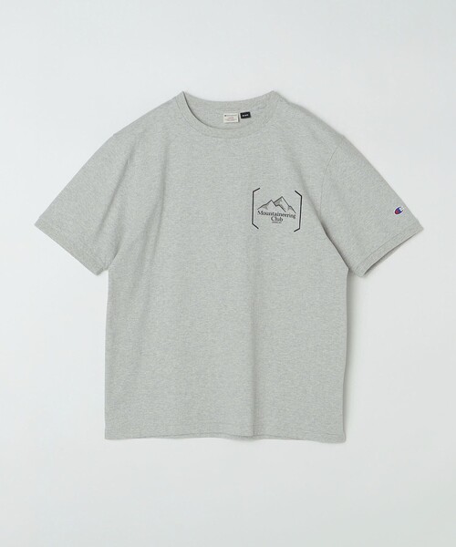 【セール】【SHIPS別注】Champion: ウォッシュ プリント リンガーネック 半袖 Tシャツ（Tシャツ/カットソー）｜Champion（チャンピオン）