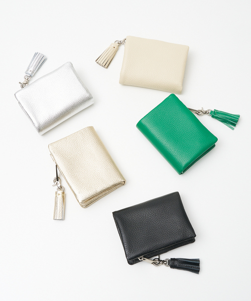 collex(コレックス)の「【WEB限定】【BEAURE/ヴュレ】カウレザー二つ折りウォレット(財布・レディース・ゴールド/ホワイト/グリーン/シルバー/ブラック・フリー)」の17枚目の写真