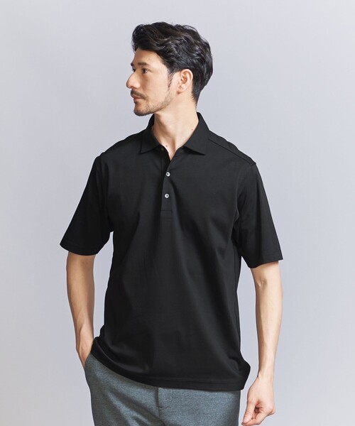 ☆美品☆ビューティアンドユースユナイテッドアローズクールペアスキンポロシャツL黒 UNITED ARROWS LTD. OUTLET｜クール ペアスキン ポロシャツ