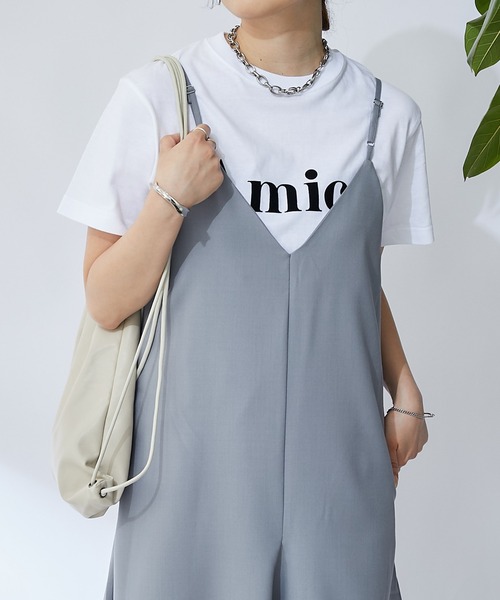 un dix cors（アンディコール）の「《2サイズ展開》前後2WAYキャミワンピース（ワンピース・レディース・グレー/ブラック・M/L）」の22枚目の写真