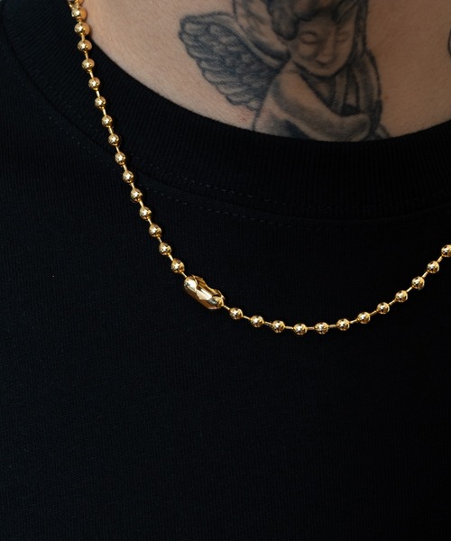 Subciety(サブサエティ)の「BALLCHAIN NECKLACE(ネックレス・メンズ・ゴールド/シルバー・FREE)」の5枚目の写真