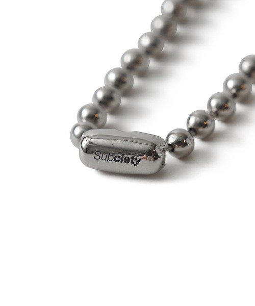 Subciety(サブサエティ)の「BALLCHAIN NECKLACE(ネックレス・メンズ・ゴールド/シルバー・FREE)」の14枚目の写真
