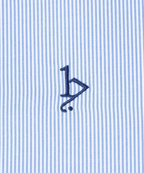 17HR（セブンティーンアワーズ）の「【ユニセックス】オーバーサイズロゴ刺繍ボタンシャツ（シャツ/ブラウス・レディース・ブルー/グレー/ホワイト・FREE）」の13枚目の写真