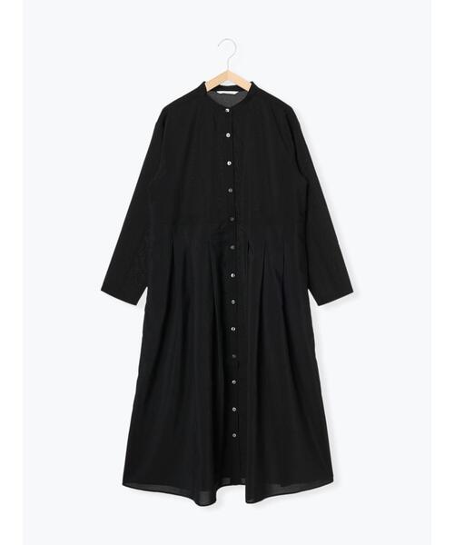 sm2rhythm（サマンサモスモスリズム）の「【撥水加工・イージーケア】スタンドカラーワンピース（ワンピース・レディース・ベージュ/ブラック・F）」の2枚目の写真