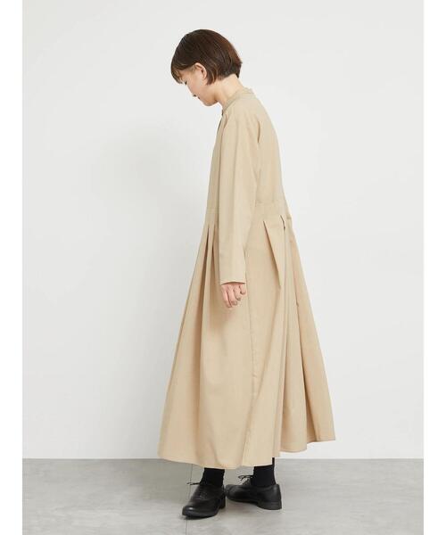 sm2rhythm（サマンサモスモスリズム）の「【撥水加工・イージーケア】スタンドカラーワンピース（ワンピース・レディース・ベージュ/ブラック・F）」の4枚目の写真