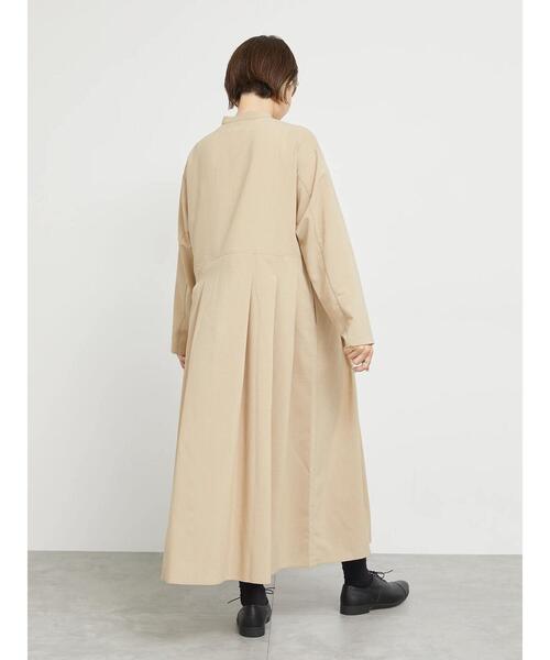 sm2rhythm（サマンサモスモスリズム）の「【撥水加工・イージーケア】スタンドカラーワンピース（ワンピース・レディース・ベージュ/ブラック・F）」の10枚目の写真