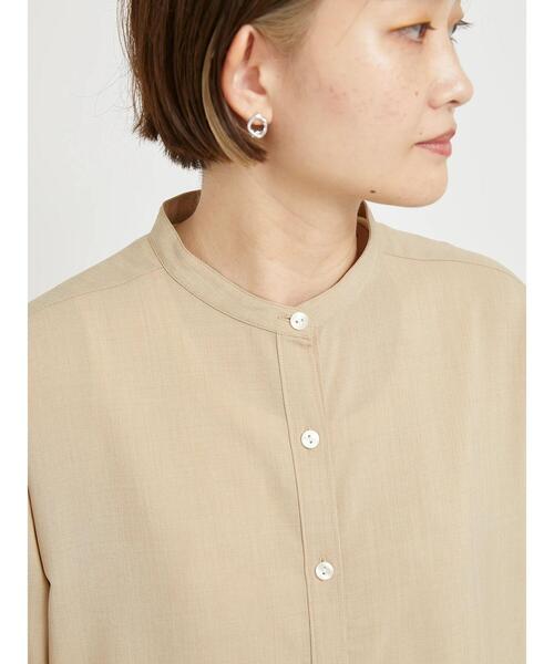 sm2rhythm（サマンサモスモスリズム）の「【撥水加工・イージーケア】スタンドカラーワンピース（ワンピース・レディース・ベージュ/ブラック・F）」の12枚目の写真