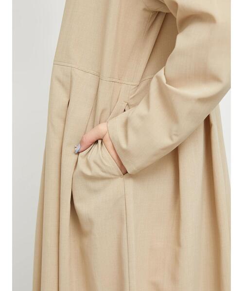 sm2rhythm（サマンサモスモスリズム）の「【撥水加工・イージーケア】スタンドカラーワンピース（ワンピース・レディース・ベージュ/ブラック・F）」の13枚目の写真