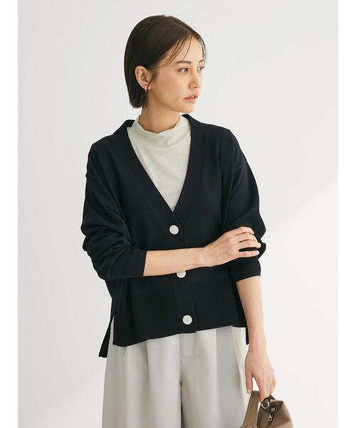 Green Parks(グリーンパークス)の「洗える ショート丈カーディガン(カーディガン/ボレロ・レディース・ブルー/グリーン/ブラック/ライトベージュ・FREE)」の18枚目の写真