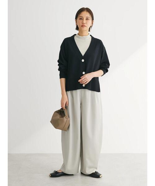 Green Parks(グリーンパークス)の「洗える ショート丈カーディガン(カーディガン/ボレロ・レディース・ブルー/グリーン/ブラック/ライトベージュ・FREE)」の6枚目の写真