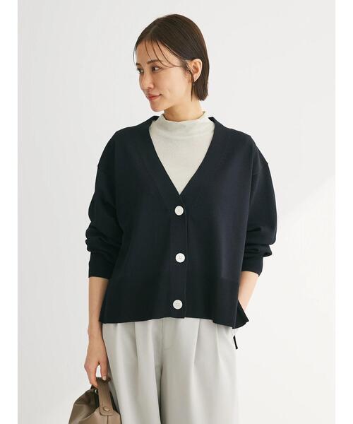 Green Parks(グリーンパークス)の「洗える ショート丈カーディガン(カーディガン/ボレロ・レディース・ブルー/グリーン/ブラック/ライトベージュ・FREE)」の8枚目の写真