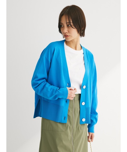 Green Parks(グリーンパークス)の「洗える ショート丈カーディガン(カーディガン/ボレロ・レディース・ブルー/グリーン/ブラック/ライトベージュ・FREE)」の21枚目の写真