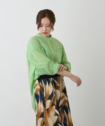 NICOLE white | シアーブラウス(シャツ/ブラウス)