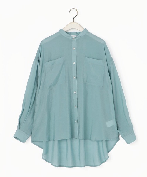 NICOLE white（ニコルホワイト）の「シアーブラウス（シャツ/ブラウス・レディース・グリーン/ラベンダー/イエロー/サックスブルー/オフホワイト・FREE）」の20枚目の写真