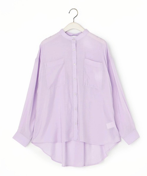 NICOLE white（ニコルホワイト）の「シアーブラウス（シャツ/ブラウス・レディース・グリーン/ラベンダー/イエロー/サックスブルー/オフホワイト・FREE）」の21枚目の写真