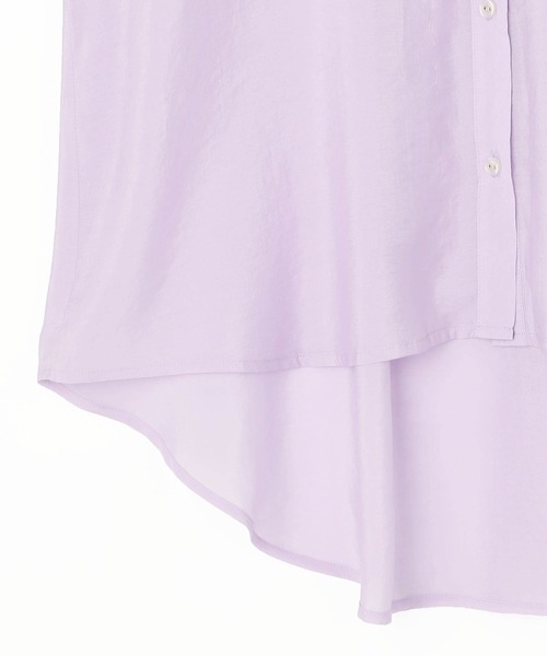 NICOLE white（ニコルホワイト）の「シアーブラウス（シャツ/ブラウス・レディース・グリーン/ラベンダー/イエロー/サックスブルー/オフホワイト・FREE）」の14枚目の写真