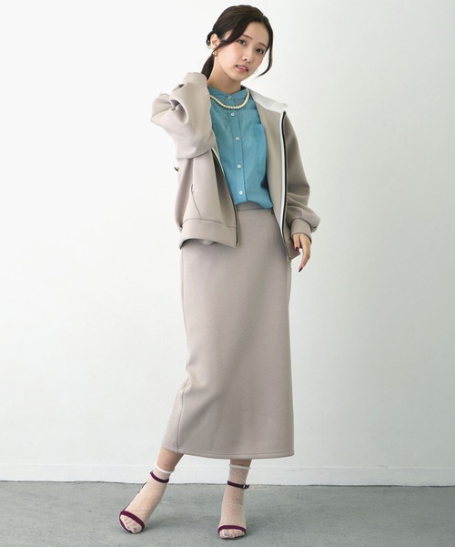 NICOLE white（ニコルホワイト）の「シアーブラウス（シャツ/ブラウス・レディース・グリーン/ラベンダー/イエロー/サックスブルー/オフホワイト・FREE）」の6枚目の写真