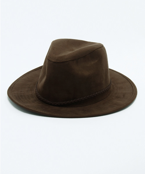 AZUL by moussy（アズールバイマウジー）の「フェイクスウェード編込みベルトHAT（ハット・レディース・ブラウン/ブラック/ボルドー/キャメル/ネイビー・FREE）」の2枚目の写真