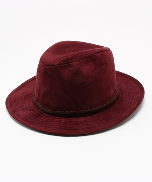 AZUL by moussy（アズールバイマウジー）の「フェイクスウェード編込みベルトHAT（ハット・レディース・ブラウン/ブラック/ボルドー/キャメル/ネイビー・FREE）」の5枚目の写真