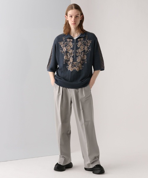 HARE（ハレ）の「【接触冷感 SET UP対応】タックワイドトラウザー(HARE)（スラックス・メンズ・ブラック/ブルー/グレー・SMALL/MEDIUM）」の10枚目の写真