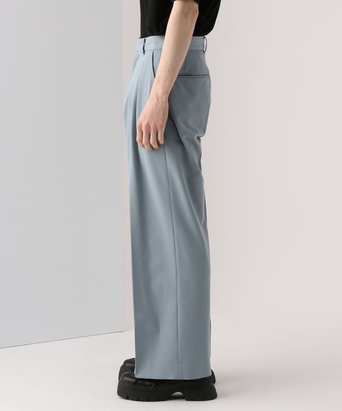 HARE（ハレ）の「【接触冷感 SET UP対応】タックワイドトラウザー(HARE)（スラックス・メンズ・ブラック/ブルー/グレー・SMALL/MEDIUM）」の18枚目の写真