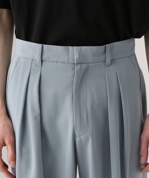 HARE（ハレ）の「【接触冷感 SET UP対応】タックワイドトラウザー(HARE)（スラックス・メンズ・ブラック/ブルー/グレー・SMALL/MEDIUM）」の20枚目の写真