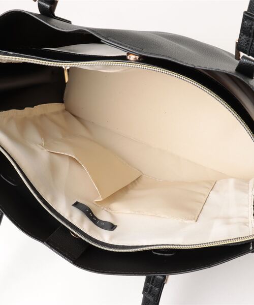 clear（クリア）の「トートバック[A4サイズ収納可]（トートバッグ・レディース・ブラック/グレイッシュベージュ/アイボリー・F）」の15枚目の写真