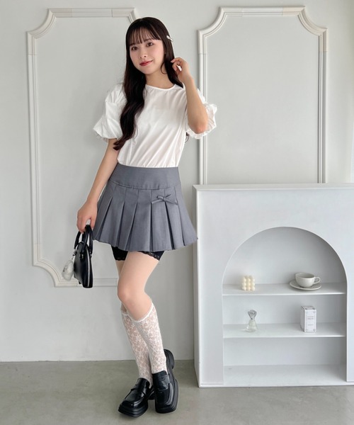 Loueme（ルエム）の「フラワーパールバルーンスリーブトップス（シャツ/ブラウス・レディース・ホワイト/ライトブルー・FREE）」の15枚目の写真