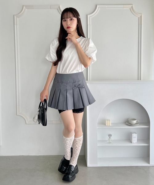 Loueme（ルエム）の「フラワーパールバルーンスリーブトップス（シャツ/ブラウス・レディース・ホワイト/ライトブルー・FREE）」の16枚目の写真