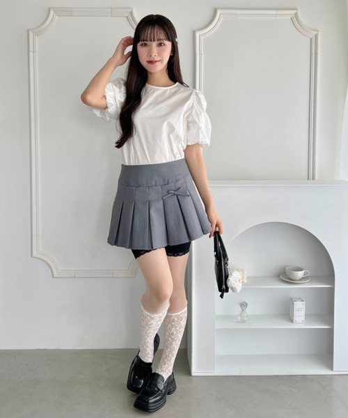 Loueme（ルエム）の「フラワーパールバルーンスリーブトップス（シャツ/ブラウス・レディース・ホワイト/ライトブルー・FREE）」の14枚目の写真