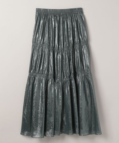JEANASIS（ジーナシス）の「ドロストメタリックスカート/114462（スカート・レディース・シルバー/チャコールグレー/ライム/ホワイト系その他/シルバー系その他/ブラック・FREE/SMALL）」の7枚目の写真