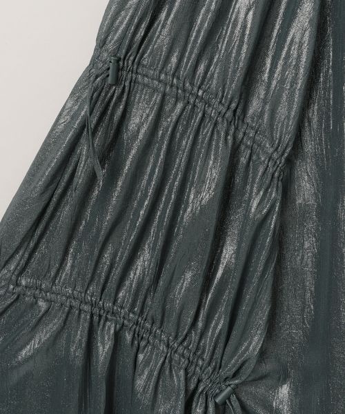 JEANASIS（ジーナシス）の「ドロストメタリックスカート/114462