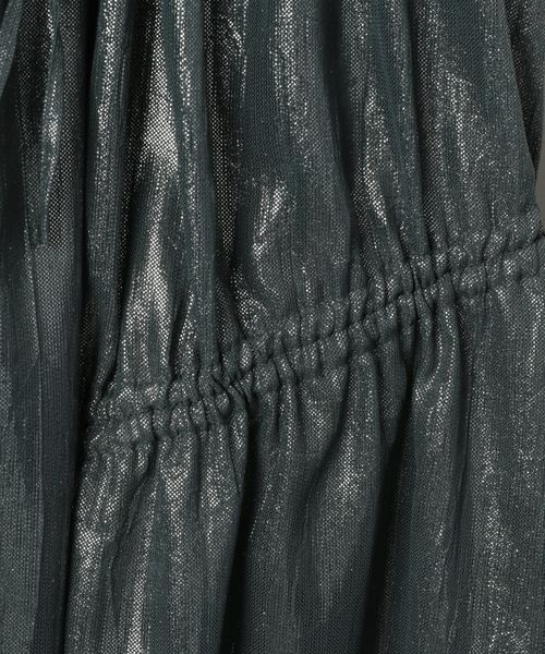 JEANASIS（ジーナシス）の「ドロストメタリックスカート/114462（スカート・レディース・シルバー/チャコールグレー/ライム/ホワイト系その他/シルバー系その他/ブラック・FREE/SMALL）」の13枚目の写真