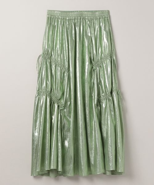 JEANASIS（ジーナシス）の「ドロストメタリックスカート/114462（スカート・レディース・シルバー/チャコールグレー/ライム/ホワイト系その他/シルバー系その他/ブラック・FREE/SMALL）」の21枚目の写真