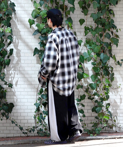 WILLY CHAVARRIA(ウィリーチャバリア)の「【THE SEED BY WILLY CHAVARRIA】L/S CHECK SHIRTS(シャツ/ブラウス・メンズ・ブルー系その他/ブラック・40/38/42)」の6枚目の写真