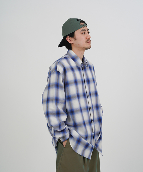 WILLY CHAVARRIA(ウィリーチャバリア)の「【THE SEED BY WILLY CHAVARRIA】L/S CHECK SHIRTS(シャツ/ブラウス・メンズ・ブルー系その他/ブラック・40/38/42)」の8枚目の写真