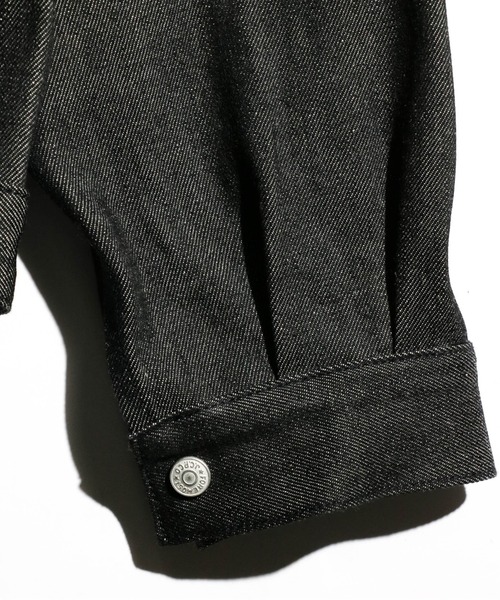 PENNEYS(ぺニーズ)の「PENNEY'S FOREMOST / ペニーズフォアモスト PLEATS JACKET 1ST RIGID リジッド ブラックデニム デニムジャケット(デニムジャケット・メンズ・ブラック・44/42)」の13枚目の写真