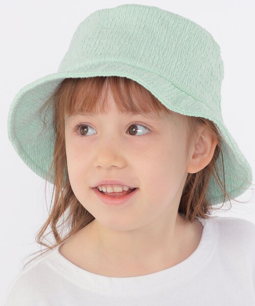 SHIPS（シップス）の「SHIPS KIDS:ポコポコ バケット ハット（ハット・キッズ・アイボリー/ミント・ONE SIZE）」の2枚目の写真
