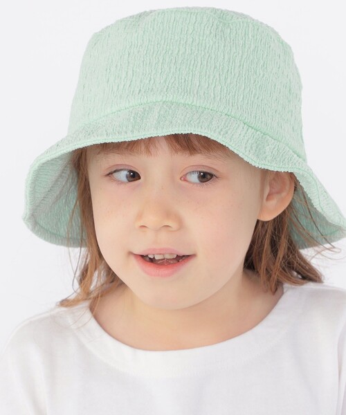 SHIPS（シップス）の「SHIPS KIDS:ポコポコ バケット ハット（ハット・キッズ・アイボリー/ミント・ONE SIZE）」の6枚目の写真