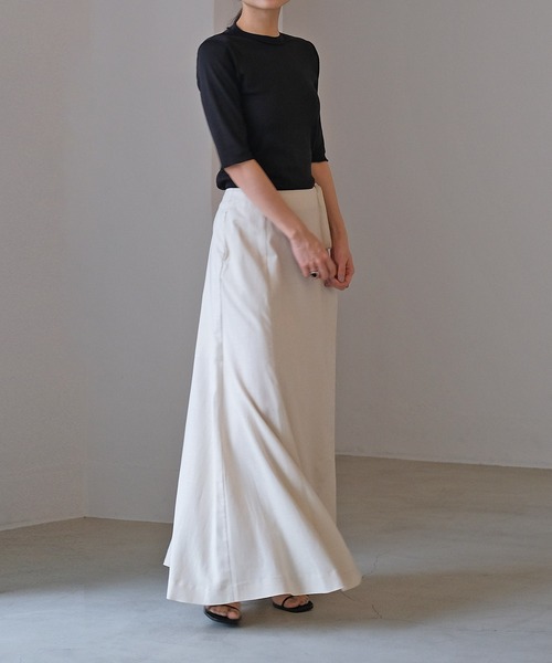 AKTE（アクテ）の「アウトロックハーフスリーブTシャツ（Tシャツ/カットソー・レディース・マルーン/ブラック/ホワイト・FREE）」の16枚目の写真